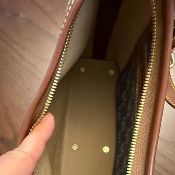 Vintage Dooney & Bourke DB Monogram Denim Hobo Shoulder bag - Picture 14 of 16